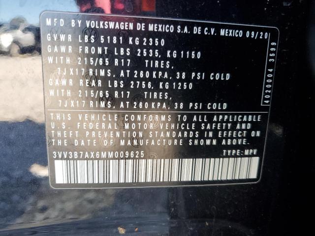 2021 VOLKSWAGEN TIGUAN SE - 3VV3B7AX6MM009625