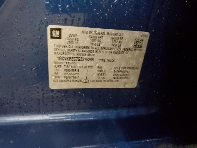 2016 CHEVROLET SILVERADO - 1GCVKREC7GZ379298