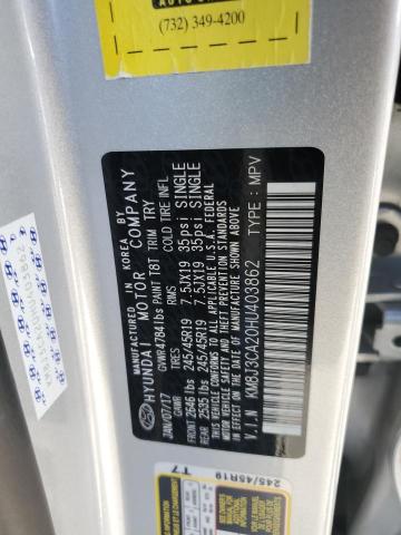 2017 HYUNDAI TUCSON KM8J3CA20HU403862