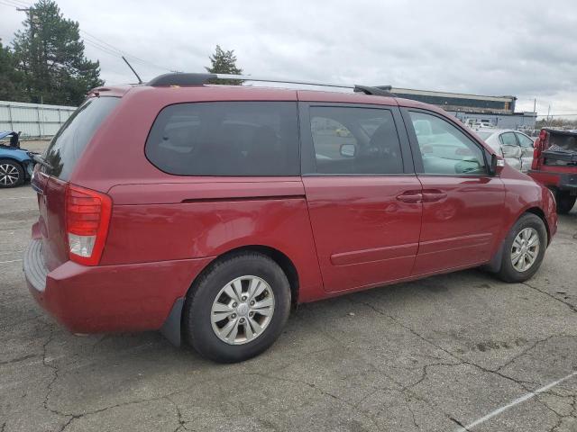 KIA SEDONA LX 2011 red  gas KNDMG4C78B6410011 photo #4