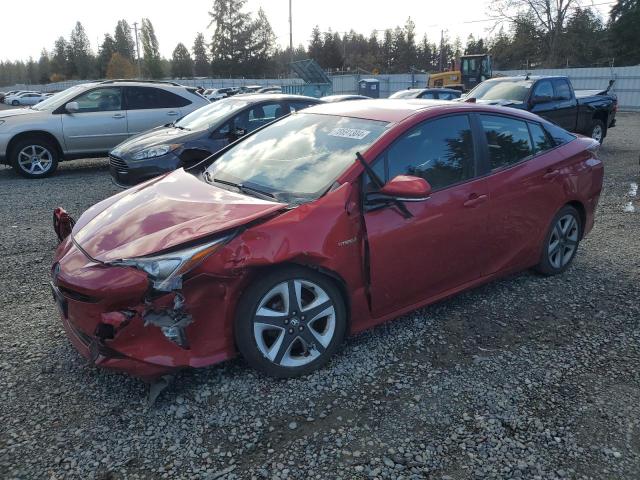 TOYOTA PRIUS 2017 red hatchbac hybrid engine JTDKARFU2H3533725 photo #1