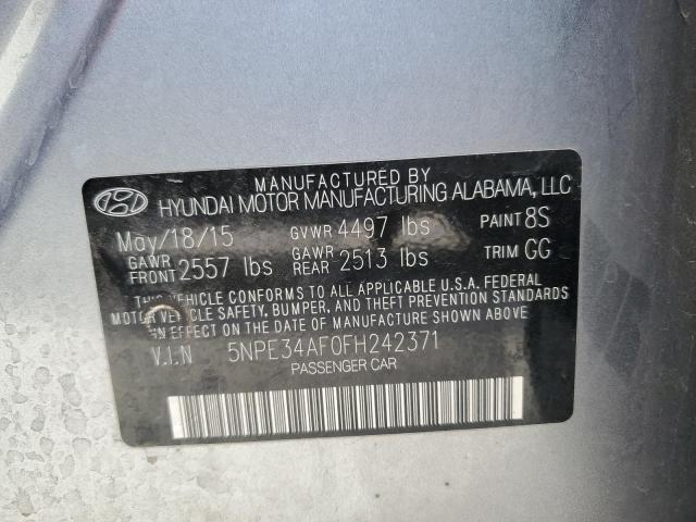 2015 HYUNDAI SONATA SPO - 5NPE34AF0FH242371