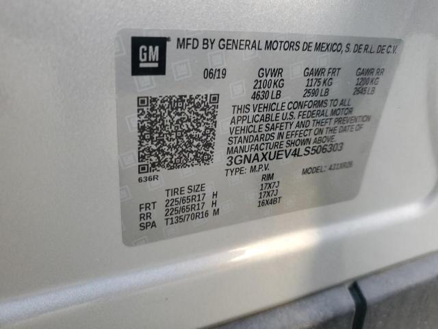 2020 CHEVROLET EQUINOX LT - 3GNAXUEV4LS506303