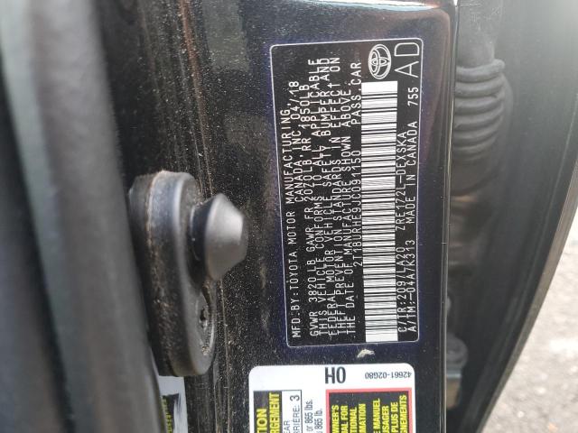2018 TOYOTA COROLLA L - 2T1BURHE9JC091150