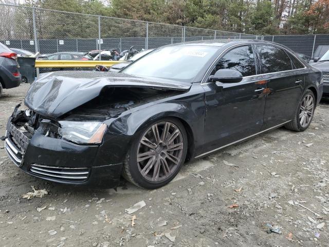 AUDI A8 L QUATT 2011 black  gas WAURVAFD8BN014272 photo #1