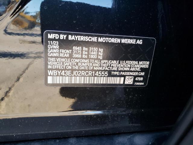 2024 BMW I7 EDRIVE5 WBY43EJ02RCR14555