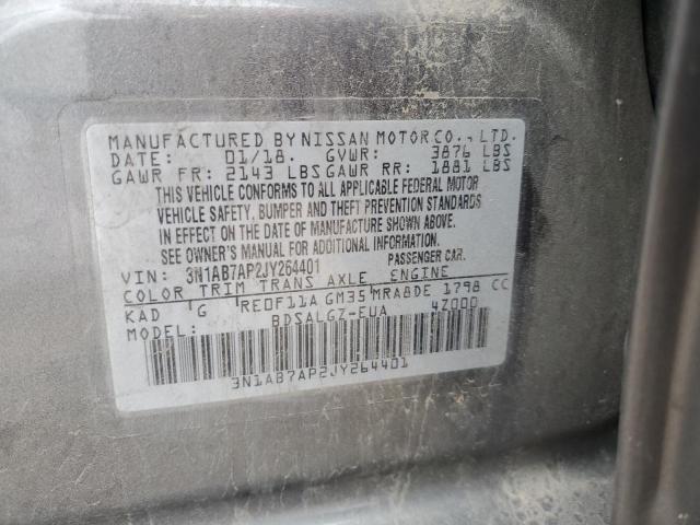 2018 NISSAN SENTRA S - 3N1AB7AP2JY264401