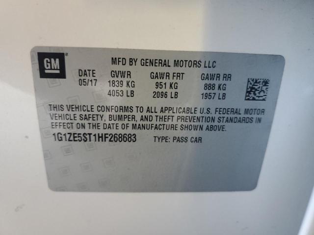 2017 CHEVROLET MALIBU LT - 1G1ZE5ST1HF268683