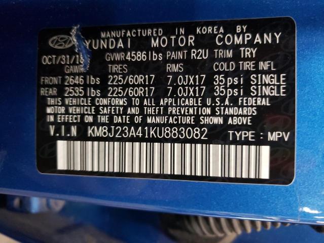 VIN KM8J23A41KU883082 2019 HYUNDAI TUCSON no.13