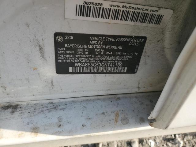 2016 BMW 320 XI - WBA8E5G53GNT41180
