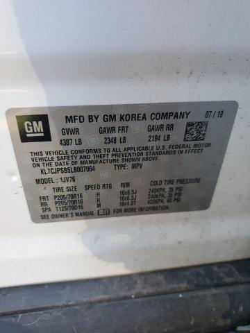 2020 CHEVROLET TRAX 1LT - KL7CJPSB5LB007064