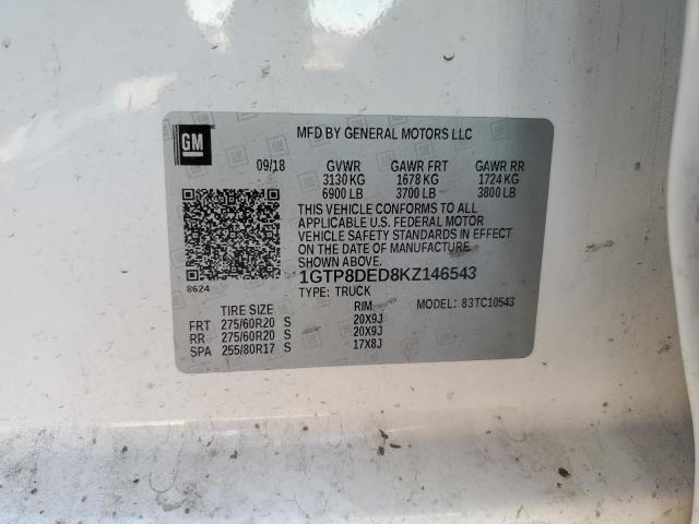 2019 GMC SIERRA C15 - 1GTP8DED8KZ146543