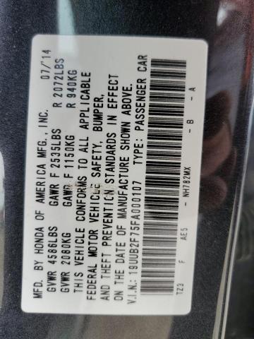 2015 ACURA TLX ADVANC 19UUB2F75FA000107