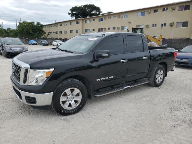 NISSAN TITAN S 2018 black  gas 1N6AA1EK7JN542912 photo #1