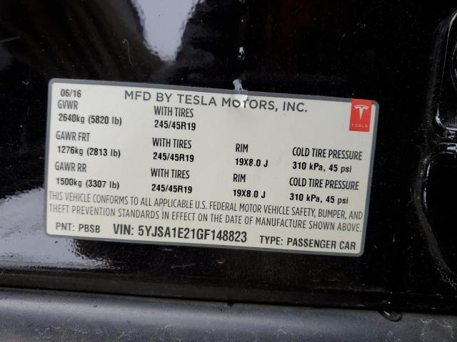 2016 TESLA MODEL S - 5YJSA1E21GF148823