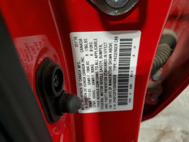 2016 HONDA CIVIC LX - 2HGFC2F51GH560939
