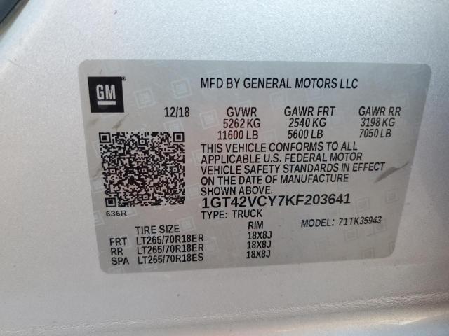 2019 GMC SIERRA K35 - 1GT42VCY7KF203641