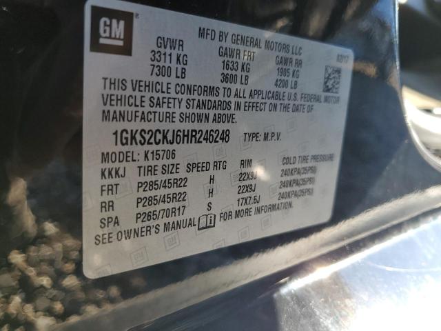 2017 GMC YUKON DENA - 1GKS2CKJ6HR246248