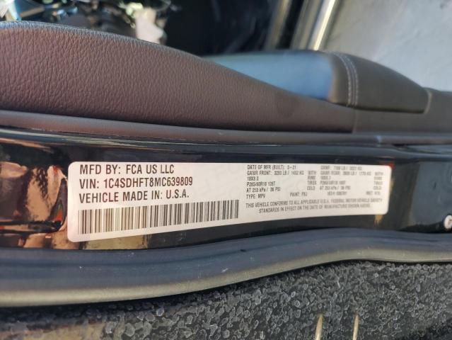 2021 DODGE DURANGO SS 1C4SDHFT8MC639809
