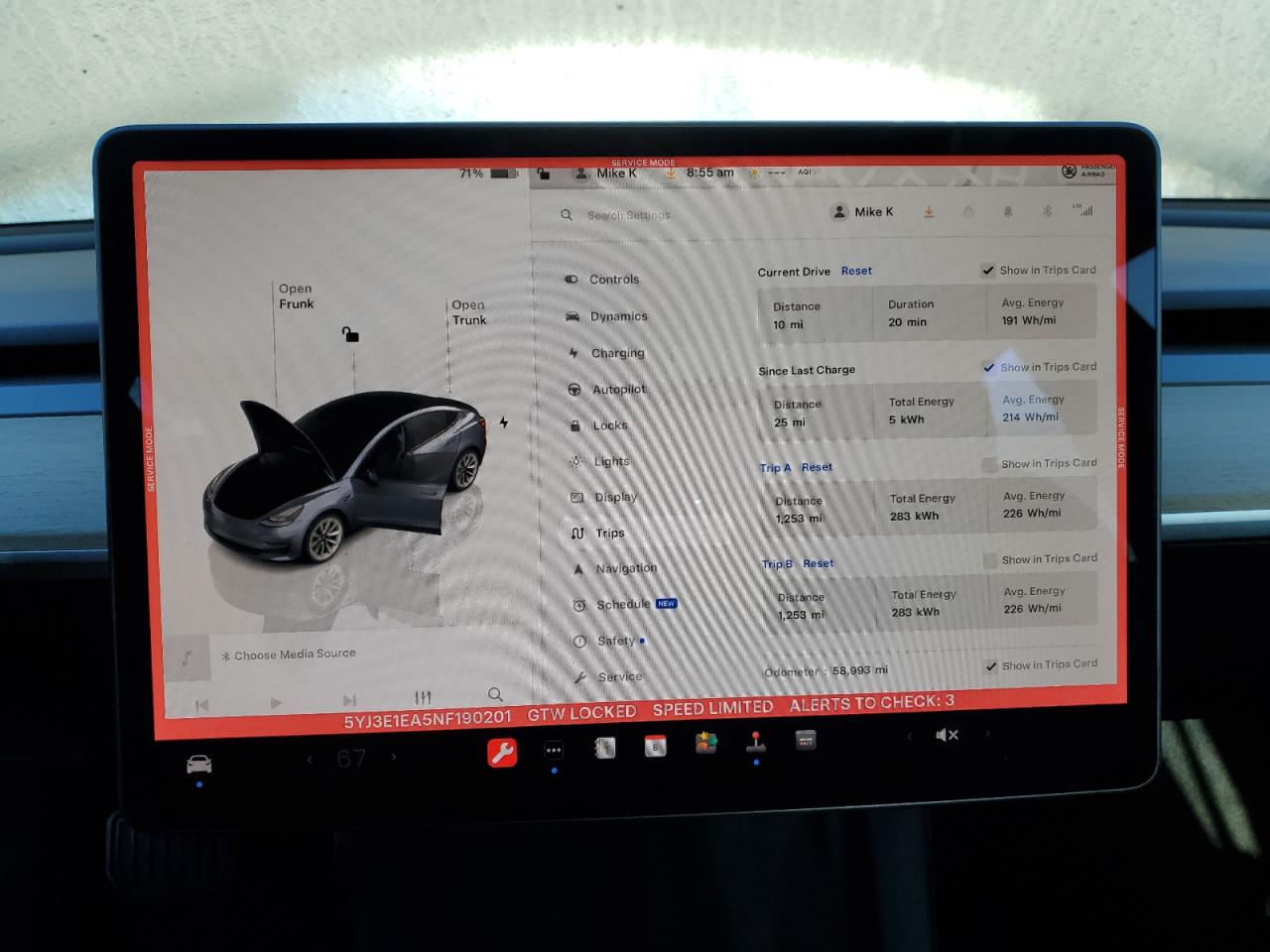 Lot #2971626708 2022 TESLA MODEL 3