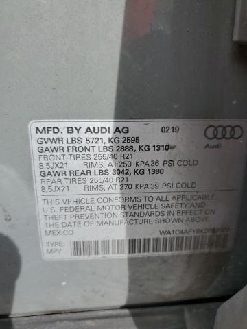 VIN WA1C4AFY8K2059500 2019 AUDI SQ5 no.13