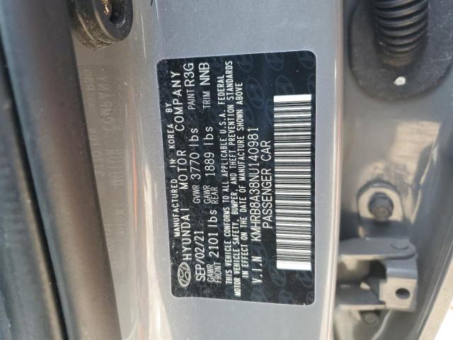 2022 HYUNDAI VENUE SE - KMHRB8A38NU140981