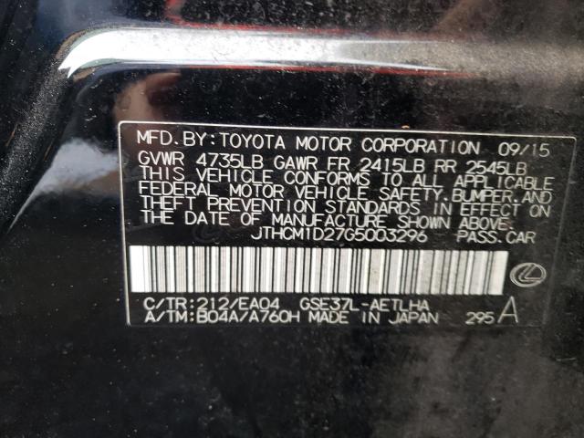 2016 LEXUS IS 300 - JTHCM1D27G5003296