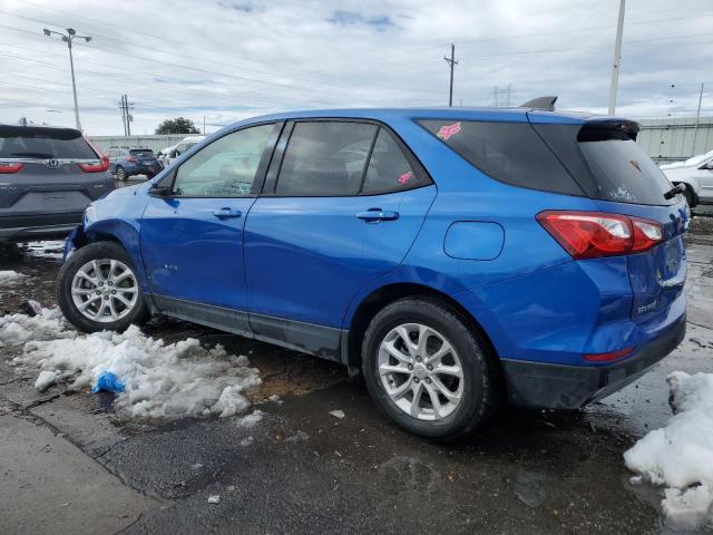 CHEVROLET EQUINOX LS 2019 blue  gas 3GNAXSEV7KS528556 photo #3