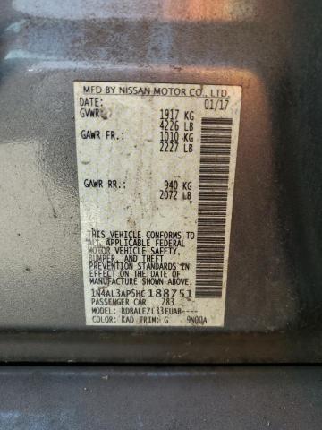 2017 NISSAN ALTIMA 2.5 - 1N4AL3AP5HC188751