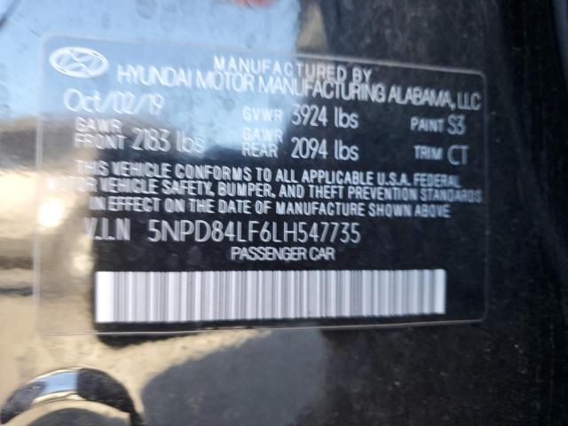 VIN 5NPD84LF6LH547735 2020 HYUNDAI ELANTRA no.12