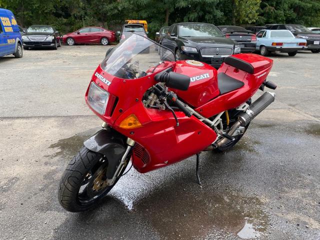 DUCATI 851 SPORT 1992 red racer gas ZDM1HB6R3NB004199 photo #3