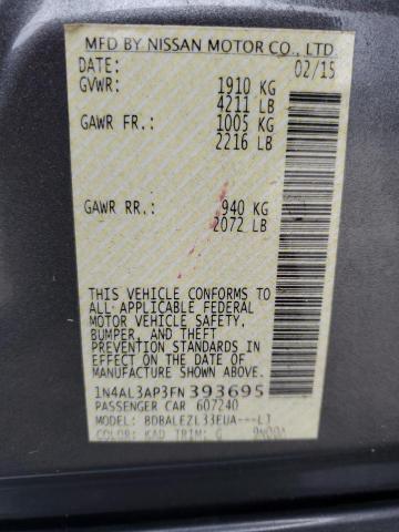 2015 NISSAN ALTIMA 2.5 - 1N4AL3AP3FN393695