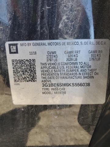 VIN 3G1BE6SM6KS556038 2019 CHEVROLET CRUZE no.13