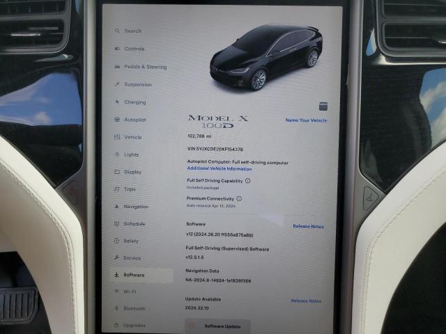 2019 TESLA MODEL X - 5YJXCDE20KF154378