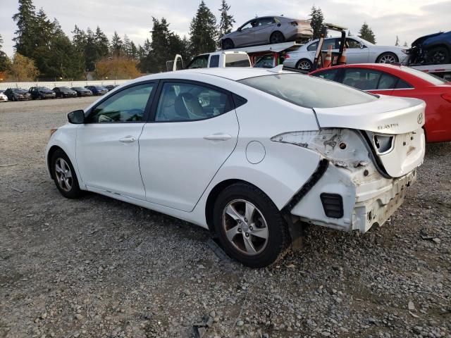 HYUNDAI ELANTRA SE 2015 white  gas 5NPDH4AE0FH571902 photo #3