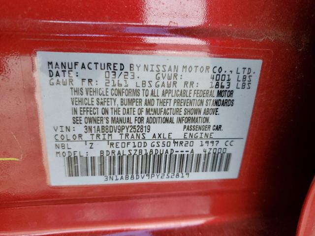 2023 NISSAN SENTRA SR - 3N1AB8DV9PY252819
