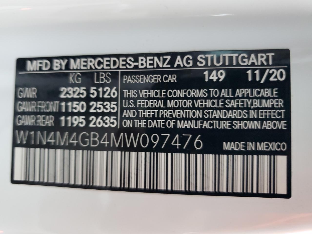 Lot #2976709825 2021 MERCEDES-BENZ GLB 250