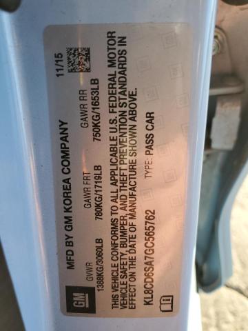 2016 CHEVROLET SPARK 1LT - KL8CD6SA7GC565762