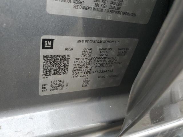 2020 CHEVROLET SILVERADO - 1GCPYBEHXLZ294153