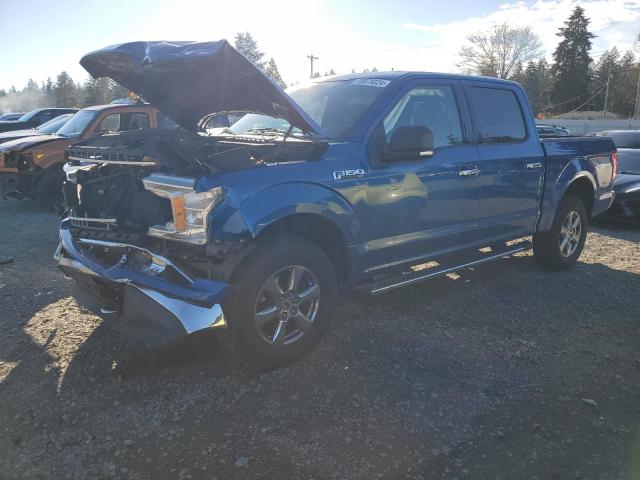 FORD F150 SUPER 2018 blue  gas 1FTEW1EG8JFC16077 photo #1