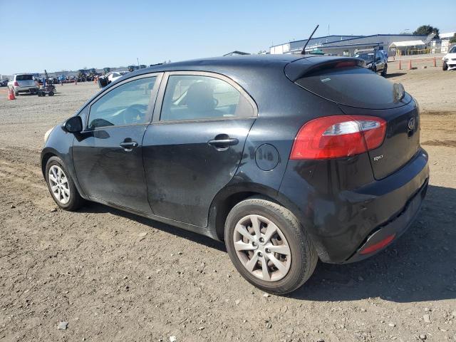 KIA RIO LX 2013 black  gas KNADM5A39D6252857 photo #3