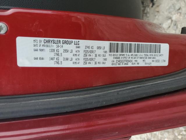 2015 DODGE GRAND CARA - 2C4RDGEG7FR594241