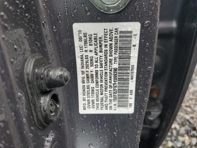 2015 HONDA CIVIC EXL 19XFB2F97FE099390