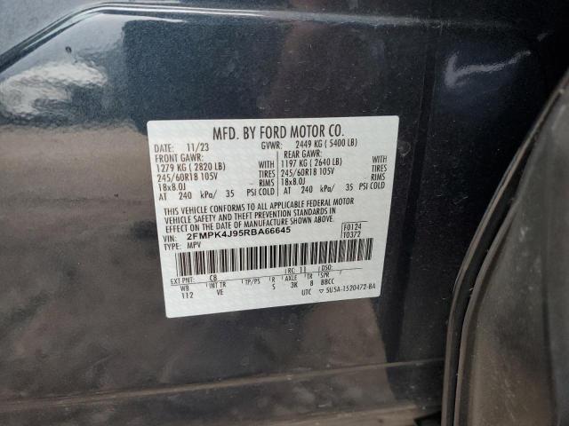 VIN 2FMPK4J95RBA66645 2024 Ford Edge, Sel no.13