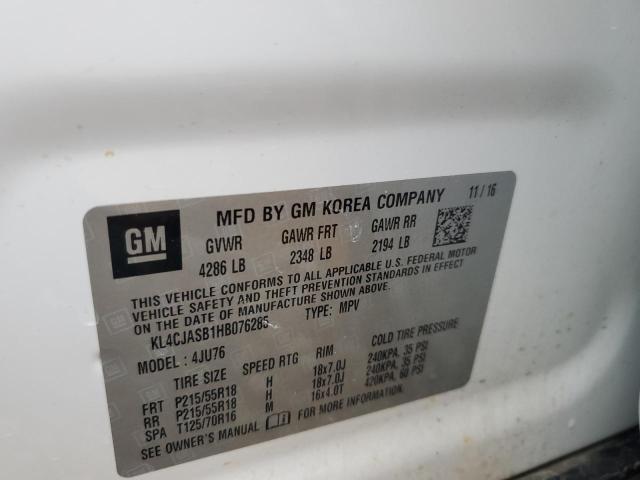 2017 BUICK ENCORE PRE - KL4CJASB1HB076285