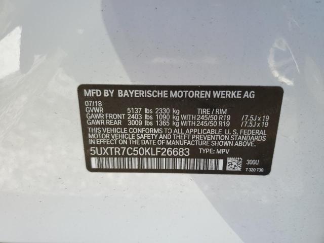 2019 BMW X3 SDRIVE3 - 5UXTR7C50KLF26683