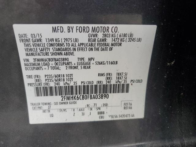 2015 FORD FLEX SEL - 2FMHK6C80FBA03890