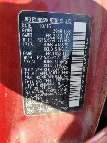 2016 NISSAN JUKE S - JN8AF5MR0GT602080