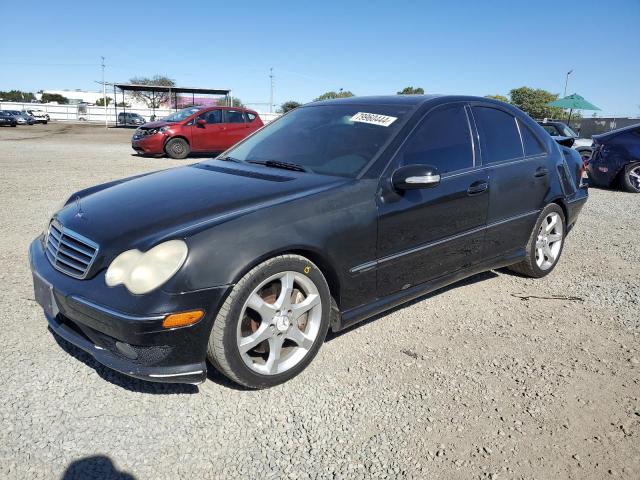 MERCEDES-BENZ C230 2007 black  gas WDBRF52H17F891184 photo #1