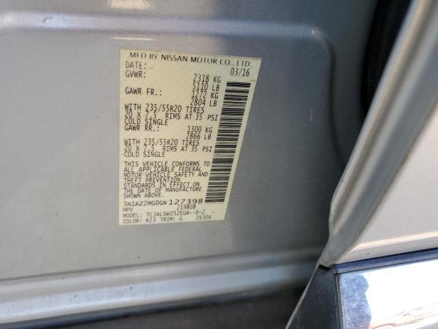 2016 NISSAN MURANO S - 5N1AZ2MG0GN127398